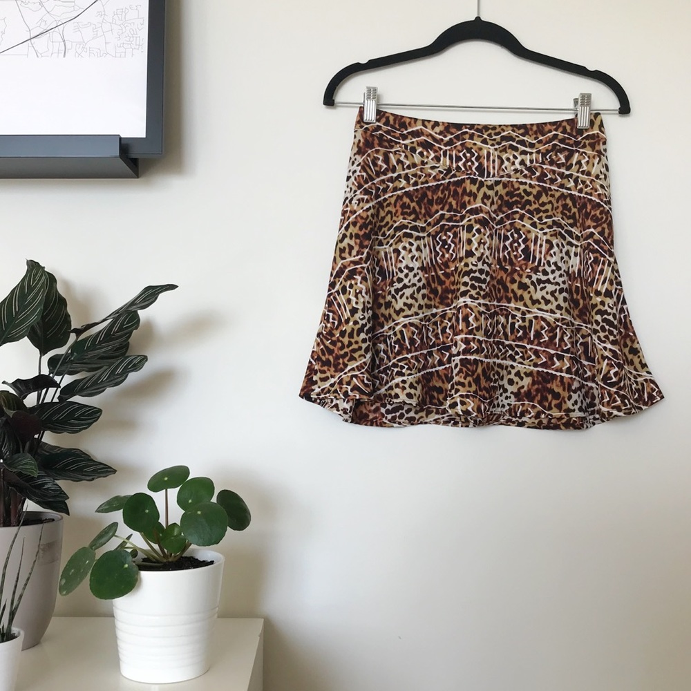 Silence + Noise printed mini skirt